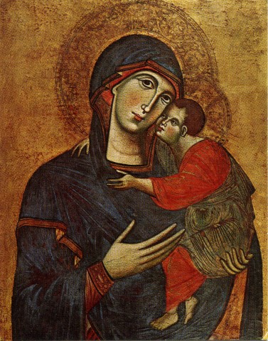Princeton University Art Museum — Guido da Siena (ca. 1250-ca. 1285). Madonna and Child. The Dan Fellows Platt Collection. The Art Museum, Princeton University — insieme